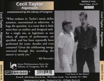 CD Cecil Taylor: Algonquin