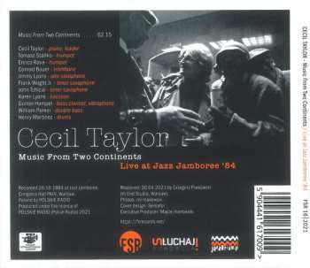 CD Cecil Taylor: Music From Two Continents (Live At Jazz Jamboree '84)