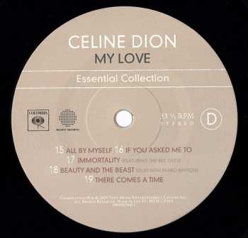 2LP Céline Dion: My Love (The Essential Collection)