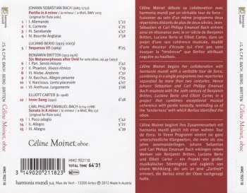 CD Johann Sebastian Bach: Céline Moinet, Oboe