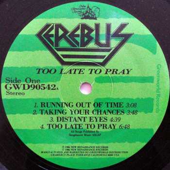 LP Cerebus: Too Late To Pray
