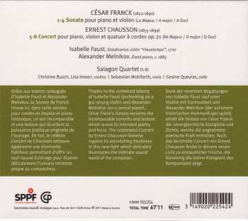 CD César Franck: Sonate Pour Piano Et Violon / Concert