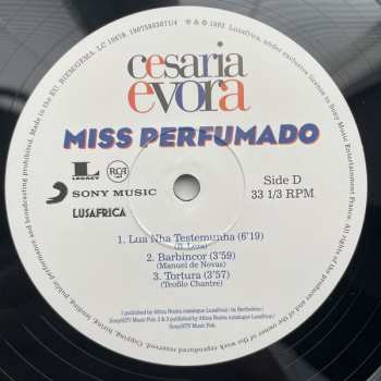 2LP Cesaria Evora: Miss Perfumado