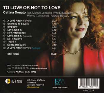 CD Cettina Donato: To Love Or Not To Love