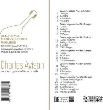 CD Charles Avison: Concerti Grossi After Scarlatti