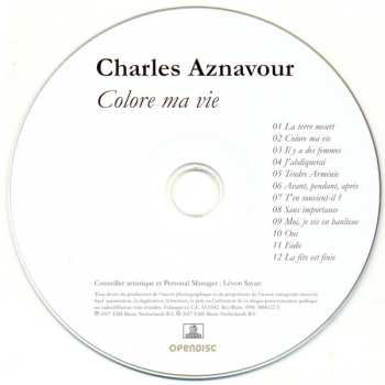CD Charles Aznavour: Colore Ma Vie