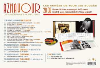 20CD/Set di cofanetti Charles Aznavour: Les Années Barclay 1960-1983