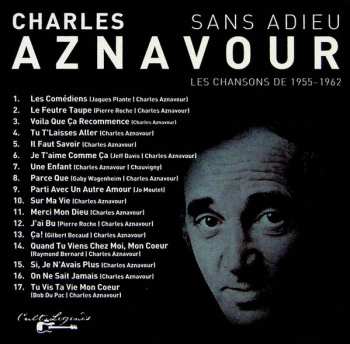 CD Charles Aznavour: Sans Adieu - Les Chansons 1955-1962