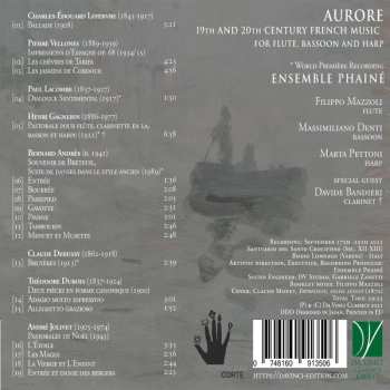 CD Claude Debussy:  Aurore (19th And 20th Century French Music For Flute, Bassoon And Harp)