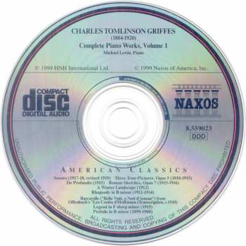 CD Charles Griffes: Complete Piano Works Volume 1
