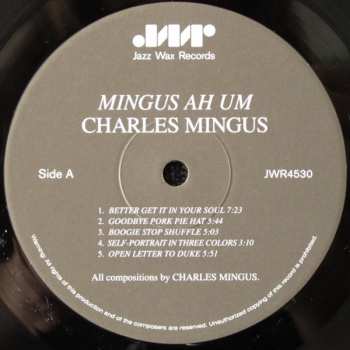 LP Charles Mingus: Mingus Ah Um LTD