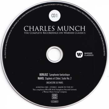 13CD/Set di cofanetti Charles Munch: The Complete Recordings On Warner Classics