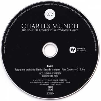 13CD/Set di cofanetti Charles Munch: The Complete Recordings On Warner Classics