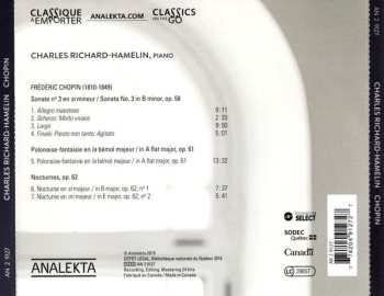 CD Frédéric Chopin: Sonate No. 3 • Polonaise-Fantasie • Nocturnes