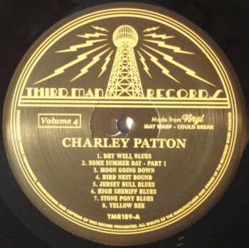 LP Charley Patton: Complete Recorded Works In Chronological Order Volume 4