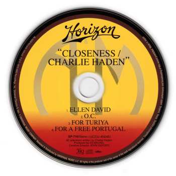 CD Charlie Haden: Closeness