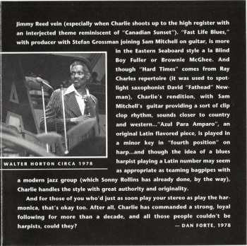 CD Charlie Musselwhite: The Harmonica According To Charlie Musselwhite