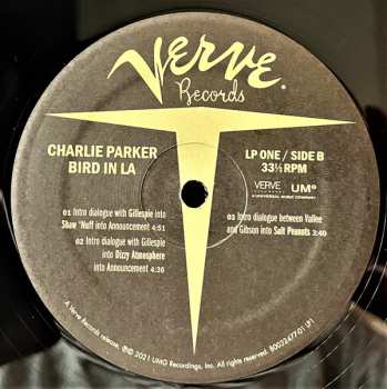 4LP/Set di cofanetti Charlie Parker: Bird In LA