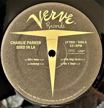 4LP/Set di cofanetti Charlie Parker: Bird In LA
