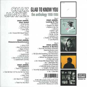 5CD/Set di cofanetti Chas Jankel: Glad To Know You (The Anthology 1980-1986)
