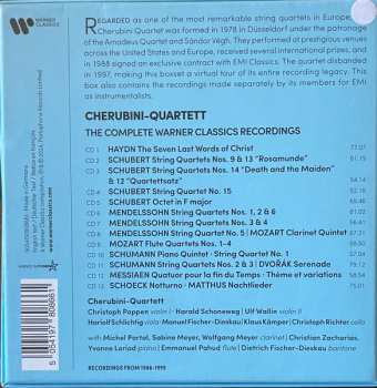 13CD/Set di cofanetti Cherubini-Quartett: The Complete Warner Classics Recordings