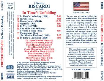 CD Chester Biscardi: In Time's Unfolding (Chamber and Instrumental Music)