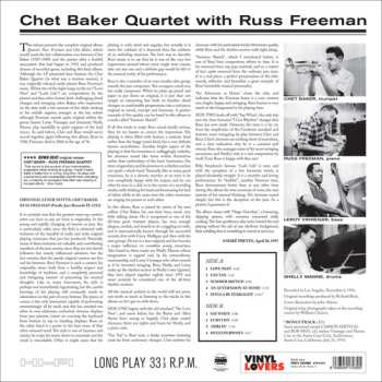 LP Chet Baker Quartet: Quartet: Russ Freeman Chet Baker LTD