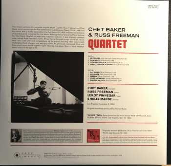 LP Chet Baker Quartet: Chet Baker & Rus Freeman Quartet DLX | LTD