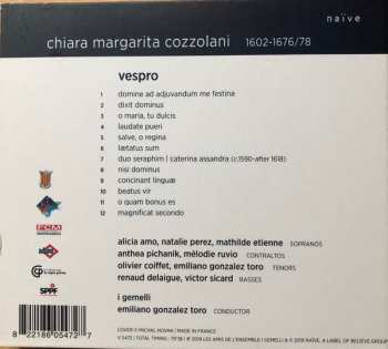 CD Emiliano Gonzalez Toro: Vespro 1650