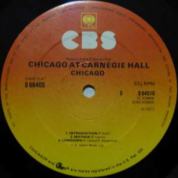 4LP/Set di cofanetti Chicago: Chicago At Carnegie Hall