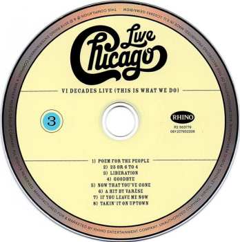 4CD/DVD/Set di cofanetti Chicago: Live VI Decades Live (This Is What We Do)