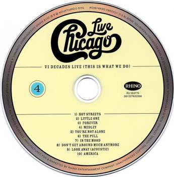 4CD/DVD/Set di cofanetti Chicago: Live VI Decades Live (This Is What We Do)