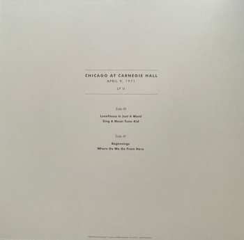3LP/Set di cofanetti Chicago: At Carnegie Hall - April 9, 1971 LTD