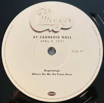 3LP/Set di cofanetti Chicago: At Carnegie Hall - April 9, 1971 LTD