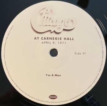 3LP/Set di cofanetti Chicago: At Carnegie Hall - April 9, 1971 LTD