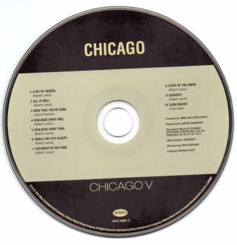 5CD/Set di cofanetti Chicago: Original Album Series