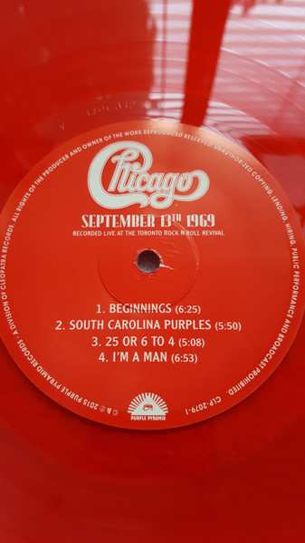 LP Chicago: September 13th 1969  LTD