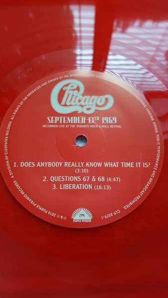 LP Chicago: September 13th 1969  LTD
