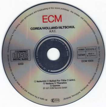 CD Dave Holland: A.R.C.
