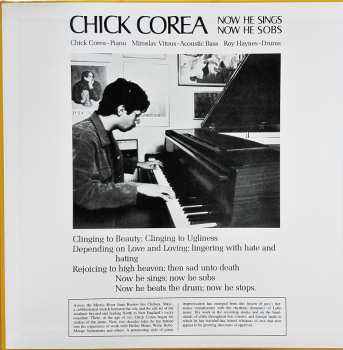 LP Chick Corea: Now He Sings, Now He Sobs