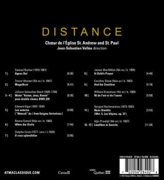 CD Choir Of The Church Of St. Andrew and St. Paul, Montreal: Distance