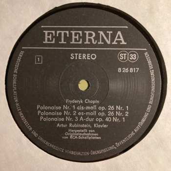 LP Frédéric Chopin: Polonaisen Op. 26, 40, 44, 53