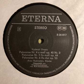 LP Frédéric Chopin: Polonaisen Op. 26, 40, 44, 53