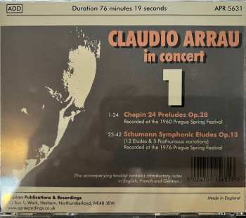 CD Robert Schumann: Claudio Arrau In Concert 1 / 24 Preludes, Symphonic Etudes