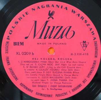 LP Chór Chłopięcy I Męski Państwowej Filharmonii W Poznaniu: Hej Kolęda, Kolęda... - The Poznań Nightingales Sing Christmas Carols