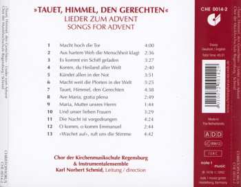 CD Chor Des Collegium Musicum, Regensburg: Tauet, Himmel, den Gerechten - Lieder Zum Advent