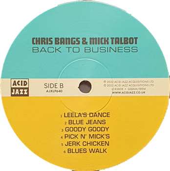 LP Chris Bangs: Back To Business