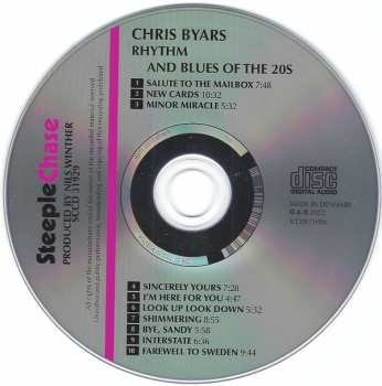 CD Chris Byars: Rhythm And Blues Of The 20s