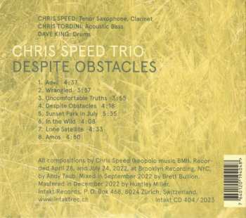 CD Chris Speed Trio: Despite Obstacles