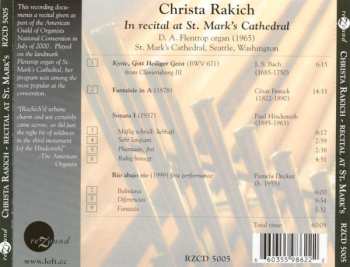 CD Christa Rakich: In Recital At St. Mark's Cathedral